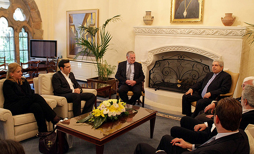 Solidarity joint visit to Cyprus by EL President Lothar Bisky and SYN President Alexis Tsipras